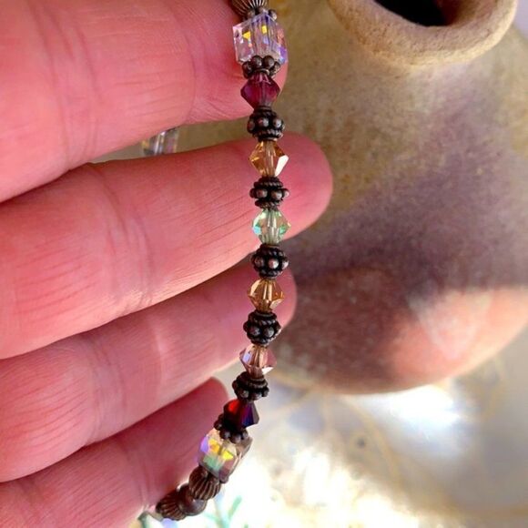 Sterling & AB Swarovski Crystal Bracelet - Picture 6 of 7